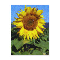 "Sunflower Watercolor" Postcard