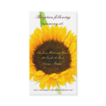 Sunflower Wedding enclosure cards Business Card Template