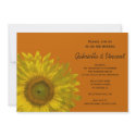 Sunflower Wedding Invitation