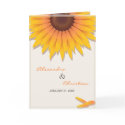 Sunflower Wedding Invitation Announcement Card 2