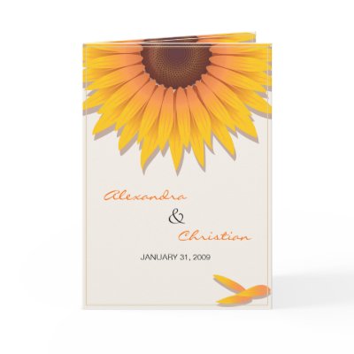 Sunflower Wedding Invitation Announcement Card 2 by Ruxique