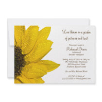 Sunflower Wedding Rehearsal Dinner Invitation