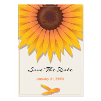 Sunflower Wedding Save The Date MiniCard