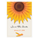 Sunflower Wedding Save The Date MiniCard business cards