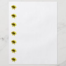 Sunflower With Naturally Curly Hair Flyer Design