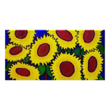 Sunflowers 24 by Piliero Photo Card