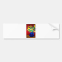 Sunflowers 96 by Piliero Bumper Sticker