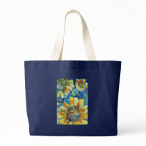 Sunflowers and Polk a Dots Bag