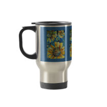 Sunflowers and Polk a Dots Mug