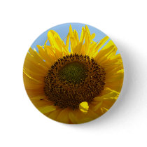 SUNFLOWERS Buttons Sun Flower BUTTON Gifts
