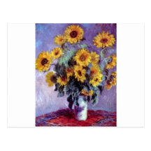 Sunflowers by Claude Monet Post Cards