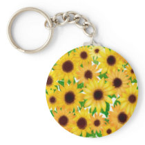 Sunflowers Keychain