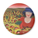 Sunflowers magnets