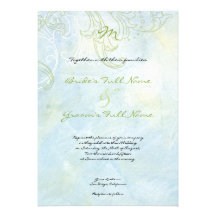Sunflowers 'n Swirls, Wedding Invitation