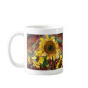 sunflowers painting art gifts mugs