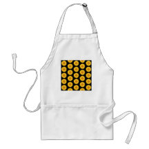 Sunflowers Pattern on Black. Apron
