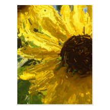 sunflowers postcard