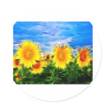 Sunflowers stickers