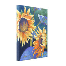 sunflowers stretched canvas print