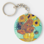 Sunflowers, Van Gogh Keychains