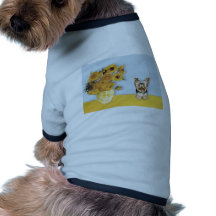 Sunflowers - Yorkshire Terrier 17 Pet Shirt