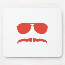 sunglasses and 'stache