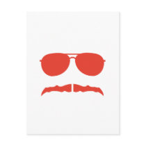 sunglasses and 'stache