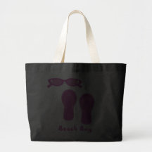 Sunglasses & flip flops beach bag