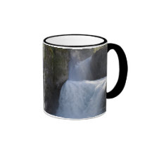 Sunlight On Waterfalls On The Side Of A Mountain Mug