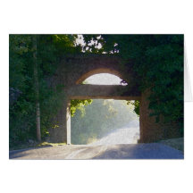 Sunlit Bridge Greeting Cards