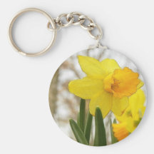 Sunlit Daffodils Key Chains
