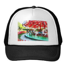 Sunny Afternoon on the Carousel Mesh Hats