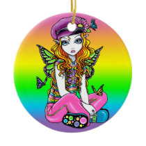 "Sunny" Cute Rainbow Butterfly Fairy Ornaments