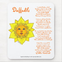 Sunny Daffodil - Mousepad (white)
