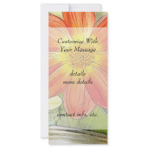Sunny Dahlias Rack Card Template