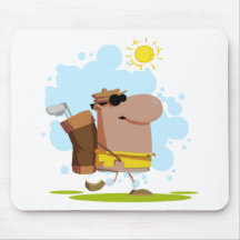 Sunny Day Golf - African American Mousemat