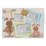 Sunny Easter Triple Photo Frame Card