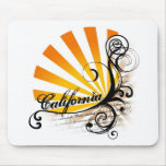 Sunny Floral Graphic California Mousepad