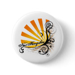 Sunny Floral Graphic New Hampshire Button