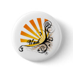 Sunny Floral Graphic Utah Button