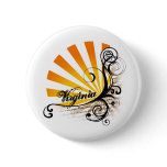 Sunny Floral Graphic Virginia Button