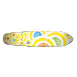 Sunny Grunge Circles Skateboard Deck