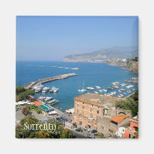 Sunny italian city Sorrento in summer quiet day Refrigerator Magnet