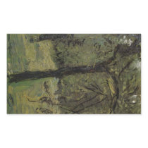 Sunny Meadow with fruit trees by Richard Gerstl Rectangular Sticker
