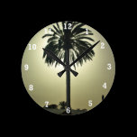 Sunny Palm wall clocks