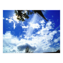 Sunny Wispy Clouds Photo