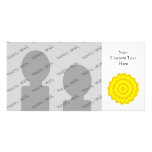 Sunny yellow flower. personalized photo card