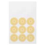 Sunny Yellow Lace Design Pattern. Custom flyers