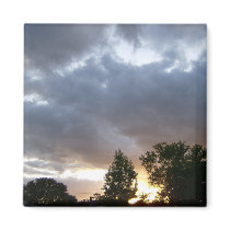 Sunrise Along Ohio River Valley Magnets