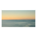 Sunrise and serene ocean photo cards